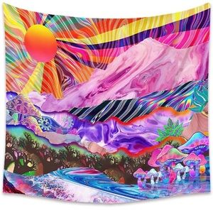 Trippy Mountain Tapestry
